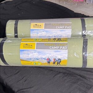 Venture Outdoors Ultra Comfort Foam Sleeping Pad, Extra Thick, Green 2pack